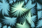 Wild Floral Leaves Abstract Digital Art by William Gunn Wild Floral Leaves Abstract Digital Art by William Gunn
