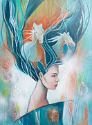 Wild horses, galloping thoughts Painting by Johanna Virtanen