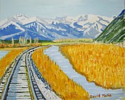 Wilderness Tracks Painting by David Malia Wilderness Tracks Painting by David Malia