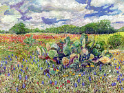 Wildflowers and Cactus Painting by Hailey E Herrera Wildflowers and Cactus Painting by Hailey E Herrera