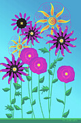Wildflowers Digital Art by NL Galbraith