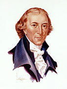 William Samuel Johnson - Signers Of The U.S. Constitution Painting by Lyle Tayson William Samuel Johnson - Signers Of The U.S. Constitution Painting by Lyle Tayson