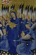 Wilton Diptych, right panel Painting by Unknown