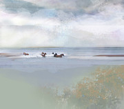 Wind and Water No. 6 Wild Horses of Ocracoke Mixed Media by Zsanan Studio Wind and Water No. 6 Wild Horses of Ocracoke Mixed Media by Zsanan Studio