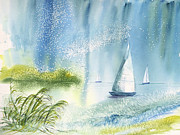Seascape -- Winds Up, Let's Sail Painting by Catherine Ludwig Donleycott