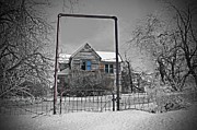 Winter At May Homestead Digital Art by Fred Loring Winter At May Homestead Digital Art by Fred Loring