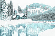 Winter Morning in the Mountain House Mixed Media by Alex Mir