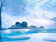 Winter Planet Digital Art by Eris And AI Winter Planet Digital Art by Eris And AI