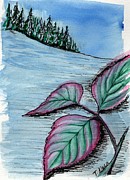 Winter Raspberry Painting by Tammy Nara Winter Raspberry Painting by Tammy Nara