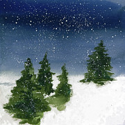 Winter Snow I Painting by Chris Paschke