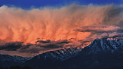 Winter Storm over Mount Olympus Photograph by Abbie Matthews