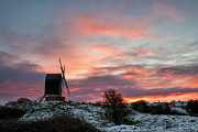 Winter Sunrise over Brill Windmill Photograph by Tim Gainey