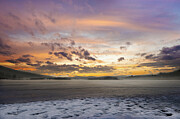 Winter Sunset Over Lake Waramaug Photograph by Dave King
