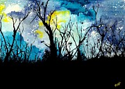 Winter's Night Painting by Angrulla MF Winter's Night Painting by Angrulla MF