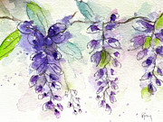 Wisteria Vine Painting by Roxy Rich Wisteria Vine Painting by Roxy Rich