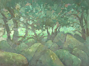 Wistman's Wood Painting by Steve Mitchell