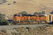 With A Little Help From My Friends -- BNSF Freight Train in The Tehahapi Mountains, California Photograph by Darin Volpe With A Little Help From My Friends -- BNSF Freight Train in The Tehahapi Mountains, California Photograph by Darin Volpe