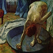 Woman in a Tub Painting by Edgar Degas