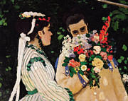 Women in the Garden, detail Painting by Claude Monet