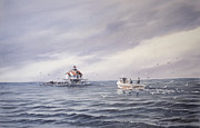 Work Boat on the Chesapeake Bay Painting by Willie Crockett