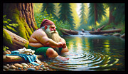 Wringing Gnome Digital Art by Shawn Dall Wringing Gnome Digital Art by Shawn Dall