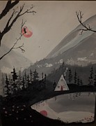 Misty Pond Painting # 127 Painting by Donald Northup Misty Pond Painting # 127 Painting by Donald Northup