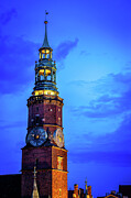 Wroclaw Ratusz Blue Hour Photograph by Sebastian Musial
