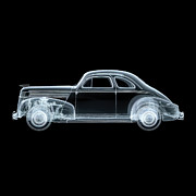 X-Ray of 1940 Lincoln Coupe Digital Art by Yo Pedro