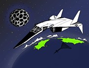 Xb-70 Drawing by Michael Hopkins