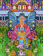 Xilanster Angel of Prosperity Painting by Pablo Amaringo Inspired