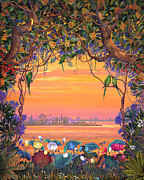 Yamuna view Painting by Vrindavan Das