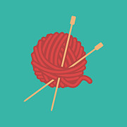 Yarn Ball Of Wool Digital Art by THP Creative