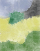 Yellow And Green Abstract Digital Art by Bentley Davis Yellow And Green Abstract Digital Art by Bentley Davis