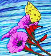 Yellow Butterfly 2 Digital Art by Rod Whyte
