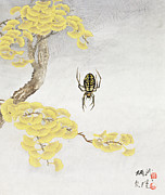Yellow Garden Spider Painting by Yan Bingwu and Yang Wenqing