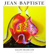 Yellow Orchid Poster Painting by Daniel Jean-Baptiste