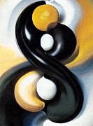 Yin And Yang Abstract Painting, No 01 Painting by Mounir Khalfouf