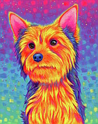Yorkshire Terrier Painting by Rebecca Wang