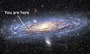 You are here in the Milky Way Photograph by Robert Banach