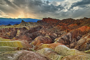 Zabriskie Point at Sunset Photograph by Cheryl Strahl Zabriskie Point at Sunset Photograph by Cheryl Strahl