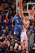 Zach Lavine and Alex Len Photograph by Barry Gossage