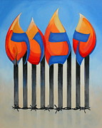 Zachor  Remember Painting by Marlene Burns