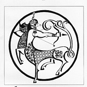 ZODIAC. Saggitarius Drawing by Elhamy Naguib
