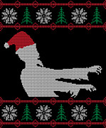 Zombie Santa Ugly Christmas Sweater Digital Art by Flippin Sweet Gear