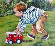 Zoom Zoom...to the Rescue Painting by Merana Cadorette