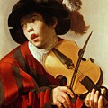 Boy Playing Stringed Instrument And Singing by Hendrick Ter Brugghen Boy Playing Stringed Instrument And Singing by Hendrick Ter Brugghen