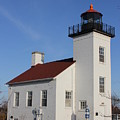 Sand Point Lighthouse Escanaba Photograph by Charles and Melisa Morrison Sand Point Lighthouse Escanaba Photograph by Charles and Melisa Morrison