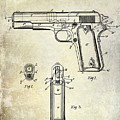 1911 Colt 45 Firearm Patent Photograph by Jon Neidert 1911 Colt 45 Firearm Patent Photograph by Jon Neidert