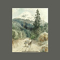A view of Popocatepetl Painting by MotionAge Designs A view of Popocatepetl Painting by MotionAge Designs