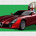 Alfa Romeo Zagato T Z 3 Stradale with 3 D Badge Photograph by Serge Averbukh Alfa Romeo Zagato T Z 3 Stradale with 3 D Badge Photograph by Serge Averbukh